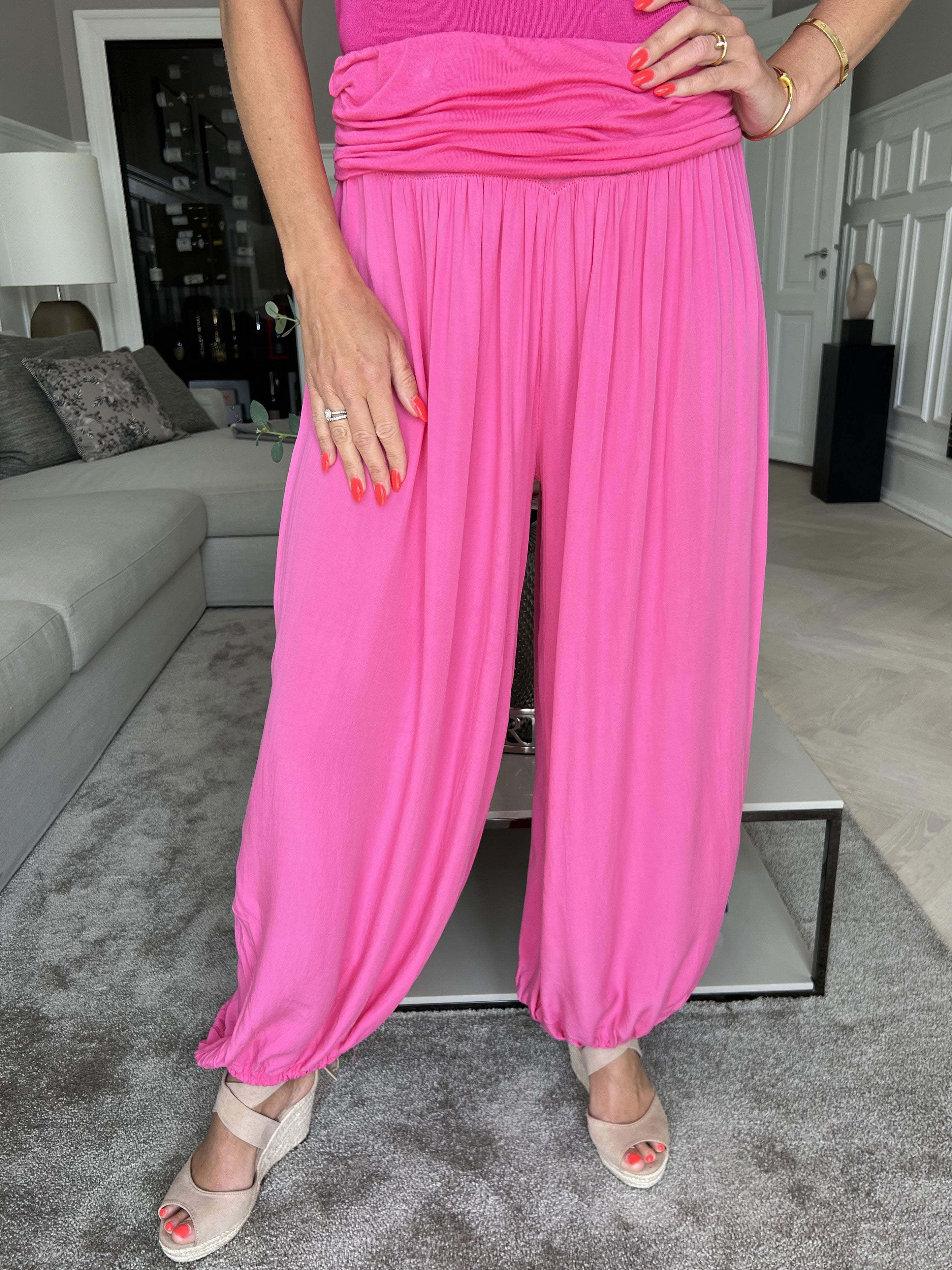 Vibe - Lette og løse bukser med elastikkant i livet